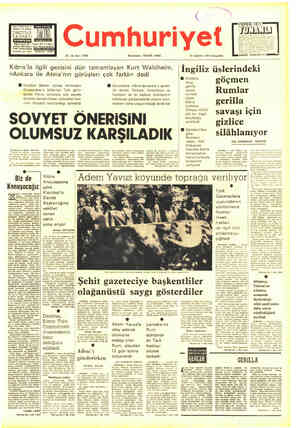  ON PARMAKLA - MlAR L Hatasız Ve Çabak —. 2A)| Cumhuriyet 'TAM ZAMANIDIR. Tiraretane Sak, darık SL yal, sayı: 17988 Kurucusu: