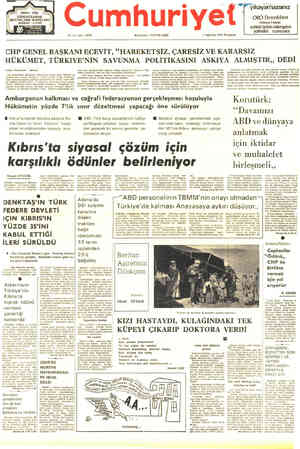 'ORTA - I.|SE ÖĞRENCİLERİNE BÜTÜNLEME KuRSLARıı MODERN - KLASIK. j 52. yıl, sayı: 18327 Kurucusu : YUNUS NADİ Cumhuriyet 7