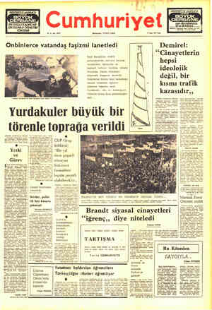  BÜUÜYUK DERSANE S yal, sayı: 18570 Cumhuriyet son —Dve22 MERKEZ. Alsancak vapur iskelesi kar sok TEVEFON “Ta'za sOİZMR....