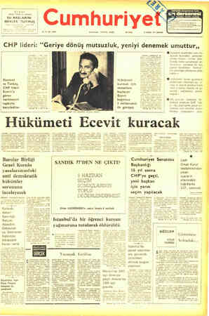  CIKTI PROF, SEHA L. MERAY SU BAŞLARINI DEVLER TUTMUŞ Kurucusu: YUNUS NADİ GERÇEK &ı dersanesi | Cumhuriyet — SA Yülç SAYI: