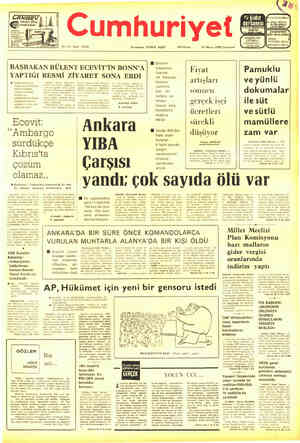 Cumhuriyet sayfa 1