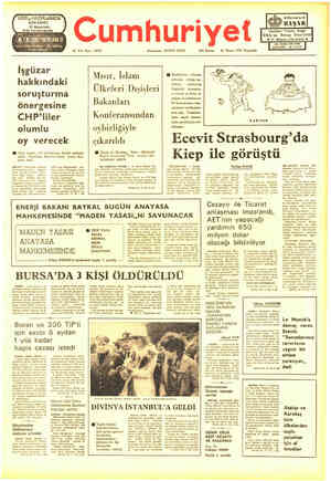 Cumhuriyet sayfa 1