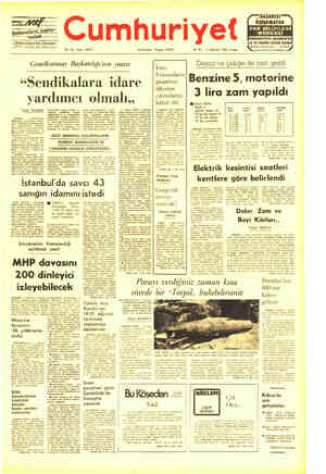 Cumhuriyet sayfa 1