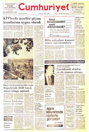Cumhuriyet sayfa 1