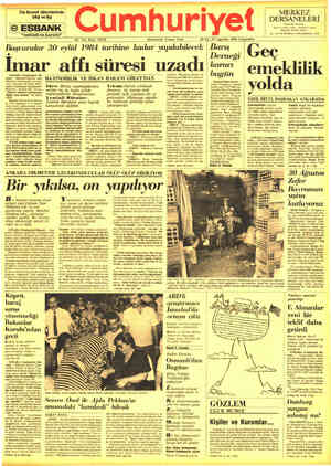  v | bilgi ve ilgi — Dişticaret işlemlerinde | (BİESBANK | “tedbirli ve kararlı” Gİ. Yıl; Sayı: 21555 — Kurucusu: Yunus Nadi