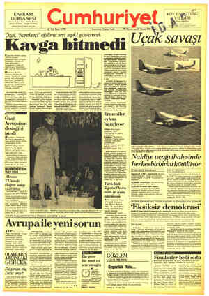  f  stğ KÖY E TÜSÜ YILDARI . Tâlip Apaydın | v LK DN -e Te Kurucusu: Yunus Nadi T0 TL.aor ma019 Nisan 1985 Hü H AA A Özal,...