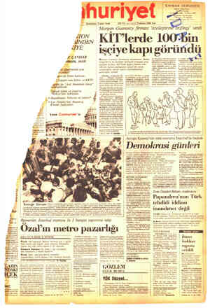 Cumhuriyet sayfa 1