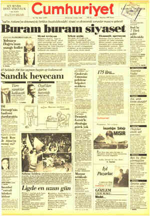 Cumhuriyet sayfa 1