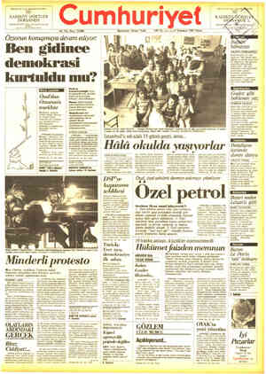 Cumhuriyet sayfa 1