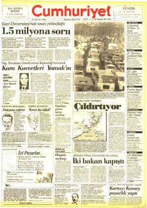 Cumhuriyet sayfa 1