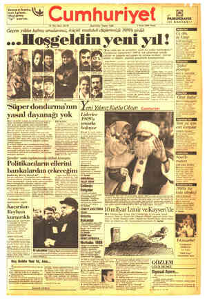 Cumhuriyet sayfa 1