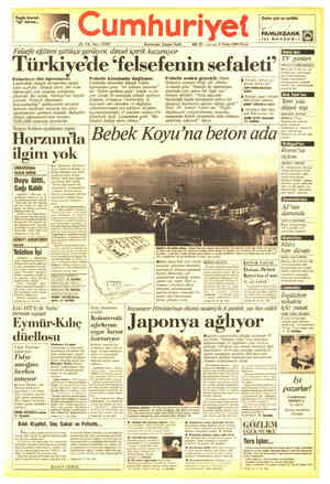 Cumhuriyet sayfa 1