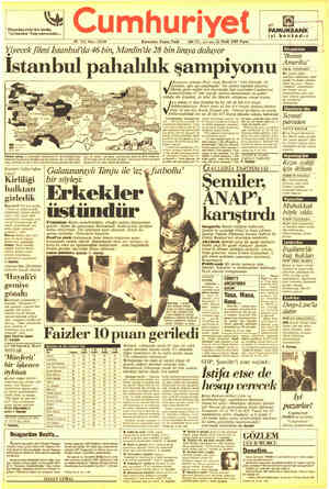 Cumhuriyet sayfa 1