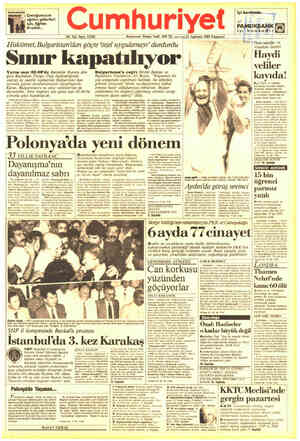  PAMUKBANK 5 Çocuğunuzun oğiıîıvıg erleri için, Eğitim Kredi: umhuriyet 66. Yıl; Sayı: 23345 Kurucusu: Yunus Nadi 600 TL. avr