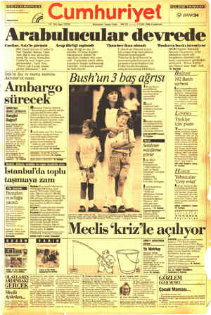 Cumhuriyet sayfa 1