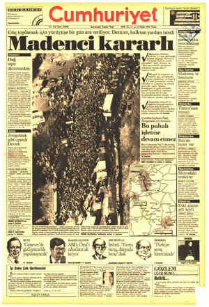 Cumhuriyet sayfa 1
