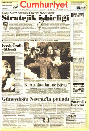 Cumhuriyet sayfa 1