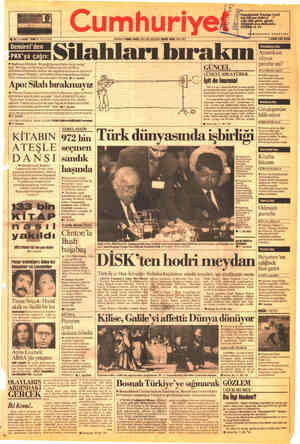 Cumhuriyet sayfa 1