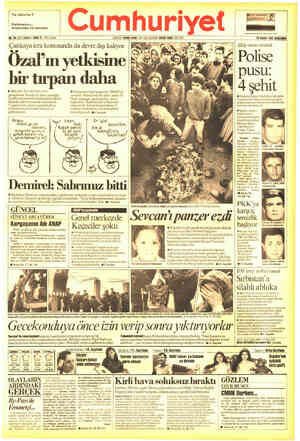 Cumhuriyet sayfa 1