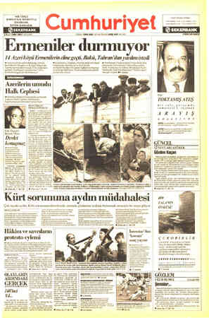 Cumhuriyet sayfa 1