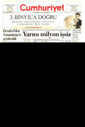  - |Cumhuriyet :5:> YS YUNUS NADİ (97 1365) BSASYAZAR NADİR NADİ 1945 103 -3.BİNYILA DOĞRU € DÜNYAYI YÖNLENDİREN ÜNLÜLER...