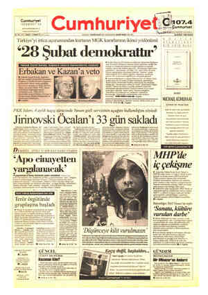  eI Cumhurıyet vnıwcmumcm 75. VIL SAYI Mnnm'n.rxnvwı L KURUCUSU YUNUS NADİ /1524 1945) BAŞYAZAR. NADİR NADİ (1945 T991)...