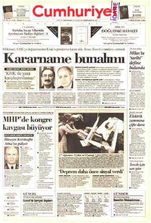  Dnnxnf.nnî m h r Eml Manisalı 17!!. SAYI: 27337 / 250.000 TL (KOV içinde) KURUCUSU: YUNUS NADİ (1924-1845) BAŞYAZARI: NADİR