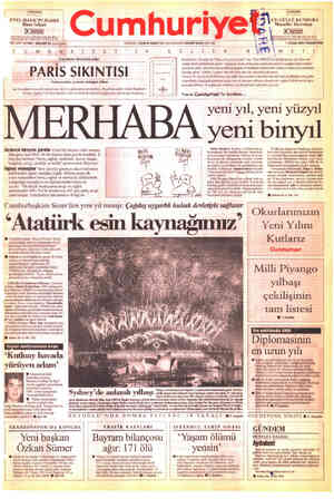  Cumnuriyer ENEL HAKK'IN HAKKI İlhan Selçuk e Te (CERERİ YIL SAYI: ZYMIMMTL/WVMV D T e. ae daen eei S B İ K Üsel KURUCUSU:...