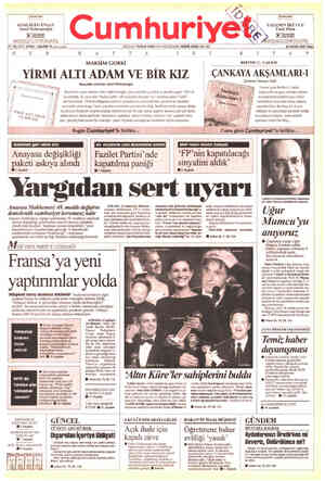  KİMLİĞİM İNSAN Ataol Behramoğlu [Ç“'m:%'m"'r | gaprazanım B Sncaşa Cumhuriyet ŞAMIN İKİ UCU Ümit Otan "'“"'EE N TT.YIL SAYI: