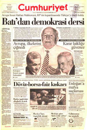  Cumvuriyet JAPON GÜLÜ İlhan Selçuk 78. YIL SAYI: 27692 / 400.000 TL (KOY içinde) mcan Cet e KURUCUSU: YUNUS NADİ / ŞYAZARI