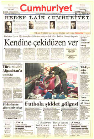  DUVARIN ÜSTÜNDEKİ TİLKİ SENİN İÇİN EY DEMOKRASİ İlhan Selçuk Necati Cumalı zzi SEzimrn — Cumhuriyet -— TE. YIL SAYI: 27866 /