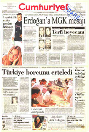  Cumhuriyet BIÇAK SIRTINDAKİ ÜÜNYA VE TÜRKİYE Erol Manisalı e TÜRKİYE AVRUPA İLİŞKİLERİ Erol Manisalı aT See L Gi 80. YHL...