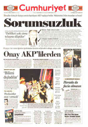  IMUZ 2004 CUMARTESİ lhmaller dizisiyle facıaya zemin hazırlayanAKP suçluyu buldu: Makınıstler bılım msanlan ve basın!...