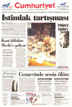  Üniversiteye şimdiden ile hazırlık abone ol U YUNUS NADİ (192: 945) BAŞYAZARI: NADİR NADİ /1545- Cumhuriyet Alibeyköyl...