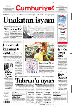  ÜLKELERE DEĞİL SAVAŞA DÜŞMANIM 82. YIL SAYI: 29364 / 50 YK xov içinde KURUCUSU: YUNUS NADİ (1921-1945) BAŞYAZAR NADİR NADİ