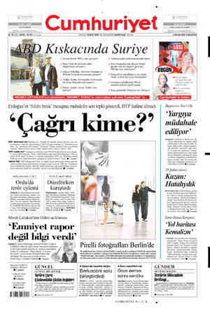  ULUS OLMAK ÇağPunlama AŞ Bo arta ada Gi Cumhuriyet € Sumhuriye aa aN Selçul ENEL HAKK'IN HAKKI 82. YIL SAYI: 29403 / 50 YKr