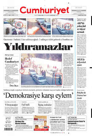  Cumhuriyet mhuriyet —— Cumhuriyet —— ÇığtanlmaA$ PaC Çattt& Pa Nnt ada Öünü y SÖMEKİE' G aa yas gel e D MT GND 6 İ 83. YIL