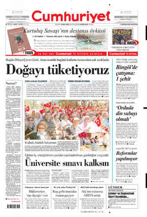  (€ Şumturiyet AVKUI'ATURKLERI umhurıyet KURUCUSU: YUNUS NADİ (1924-1945) BAŞYAZARI: NADİR NADİ (1945-1991) SHAZİRAN 2006...