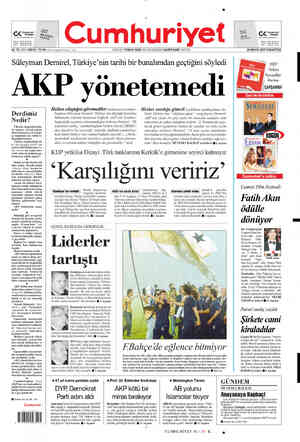  KB Cumturtyet — NERRE Feni CA e CARSS  ak KADIN uuS Kitapları armsıncn — YAZGII ZBŞ aa 84. YIL SAYI: 29818 / 75 YK (x0V...