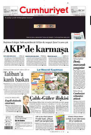  4 w“»l Cümhüriyet Cümhüriyet CA pi CA ai U%O A —a Haat B BNŞ az aT 84. YIL SAYI: 29862 / 75 YIKr KDV içinde) KKTC'de 1 VTL)