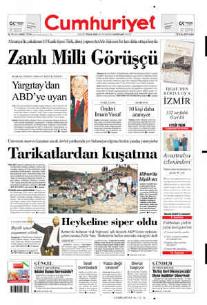  SEVGİSANLI KAYGI ABDAL Z Cumhuriyet KAMNSEÇUK SRtaplar TNERBEY a— KÖŞKÜ geet saısanaza 84. YIL SAYI: 29920 / 75 YK (x0...