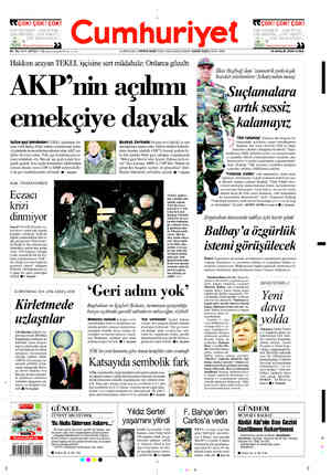  GUÇOK! ÇOK! ÇOK! Cumhuriyet CUÇoK! çok! çokK! & &v kitap.cumhuriyeti.com.tr ı. 85. YIL SAYI: 30753 / 1 TL (xOV içindej...