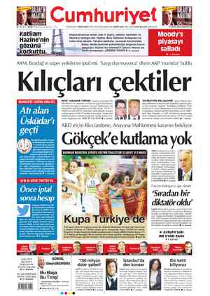 Cumhuriyet sayfa 1