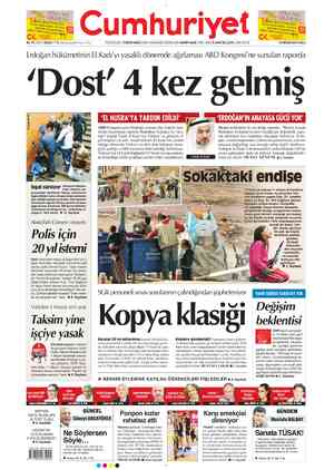Cumhuriyet sayfa 1