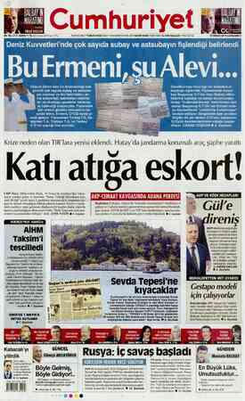 Cumhuriyet sayfa 1