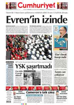Cumhuriyet sayfa 1