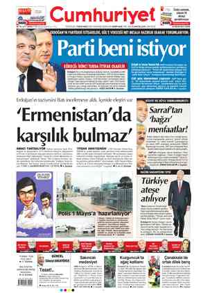 Cumhuriyet sayfa 1
