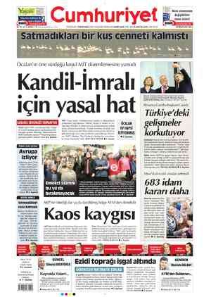 Cumhuriyet sayfa 1