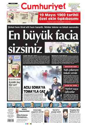 Cumhuriyet sayfa 1