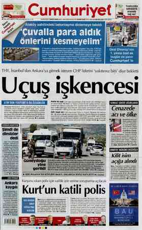 Cumhuriyet sayfa 1
